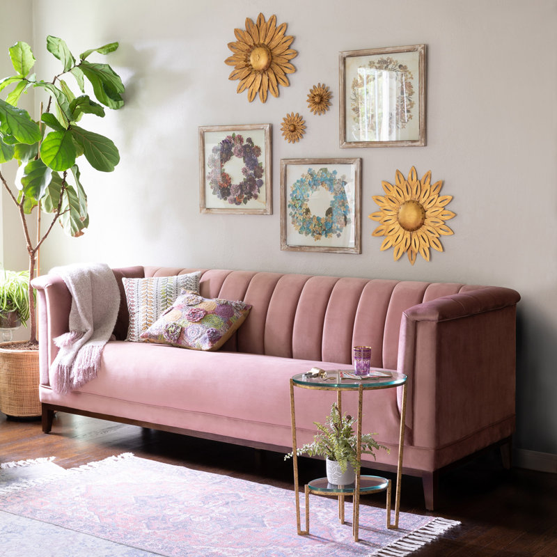 Pink sofa wayfair discount